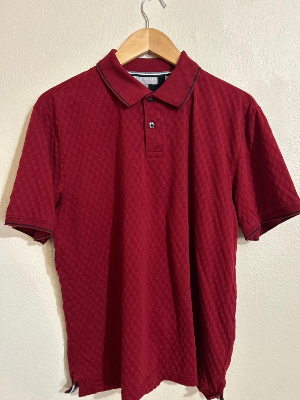 Ted Baker Men’s Red Polo Shirt Size Medium